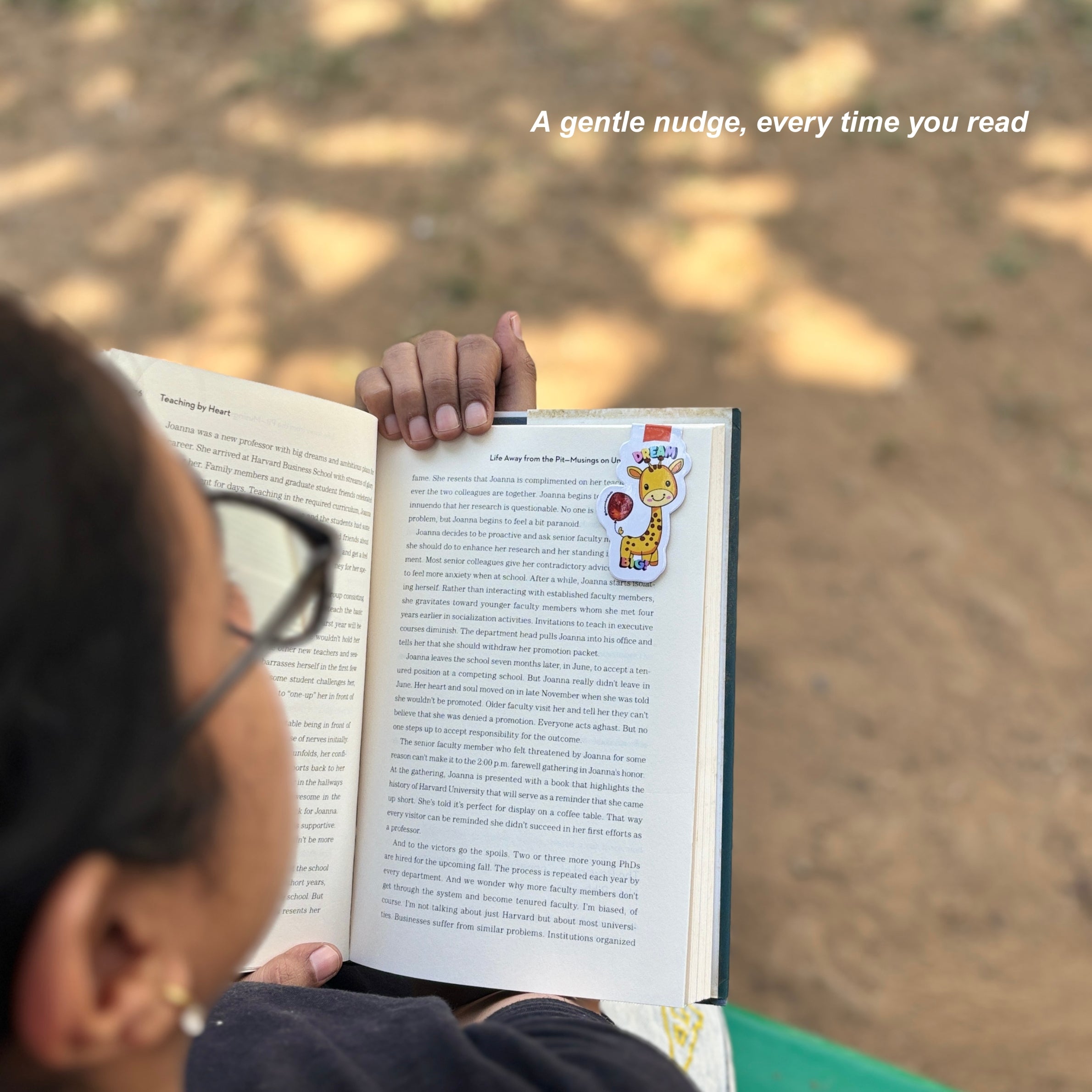 A bookmark to hold your place