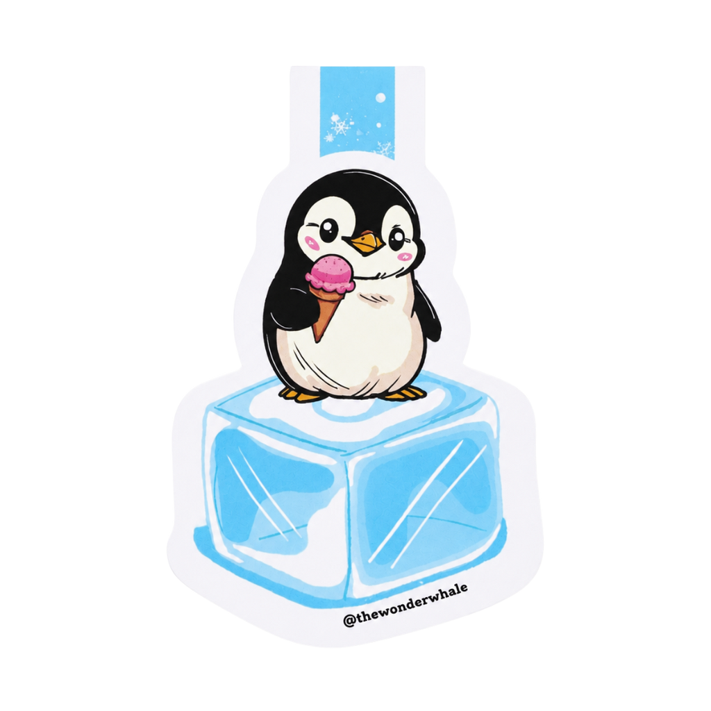 Frosty Penguin Bookmark