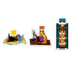 Collection of three cute magnetic bookmarks featuring a sleeping dachshund with a stack of books, an orange cat reading a book beside a potted plant, and three adorable hamsters peeking through a doorway with the quote "Hey! Where have we reached?"