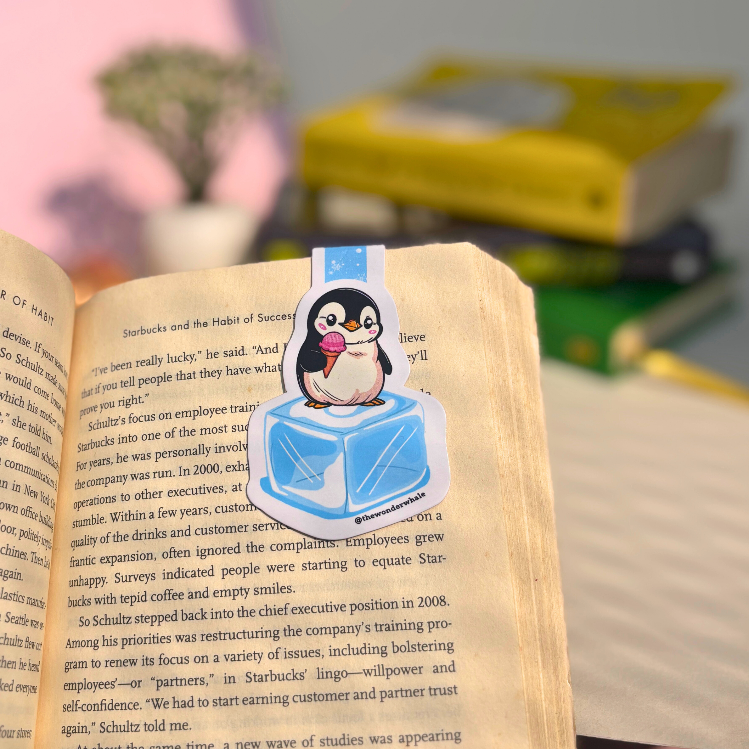 Frosty Penguin Bookmark